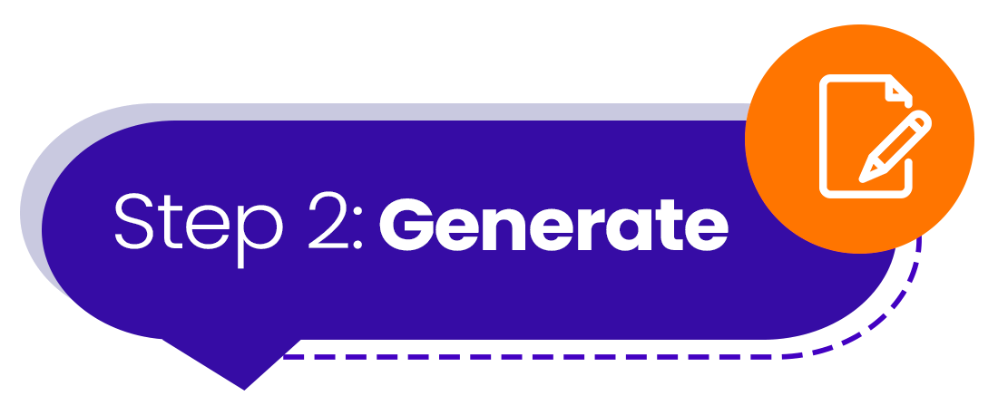 Step two: choose a voice and generate